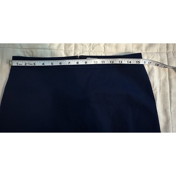 J. CREW Kelsey Classic Career Pencil Skirt Navy Blue SIZE 10 NWT‎ - Picture 8 of 9